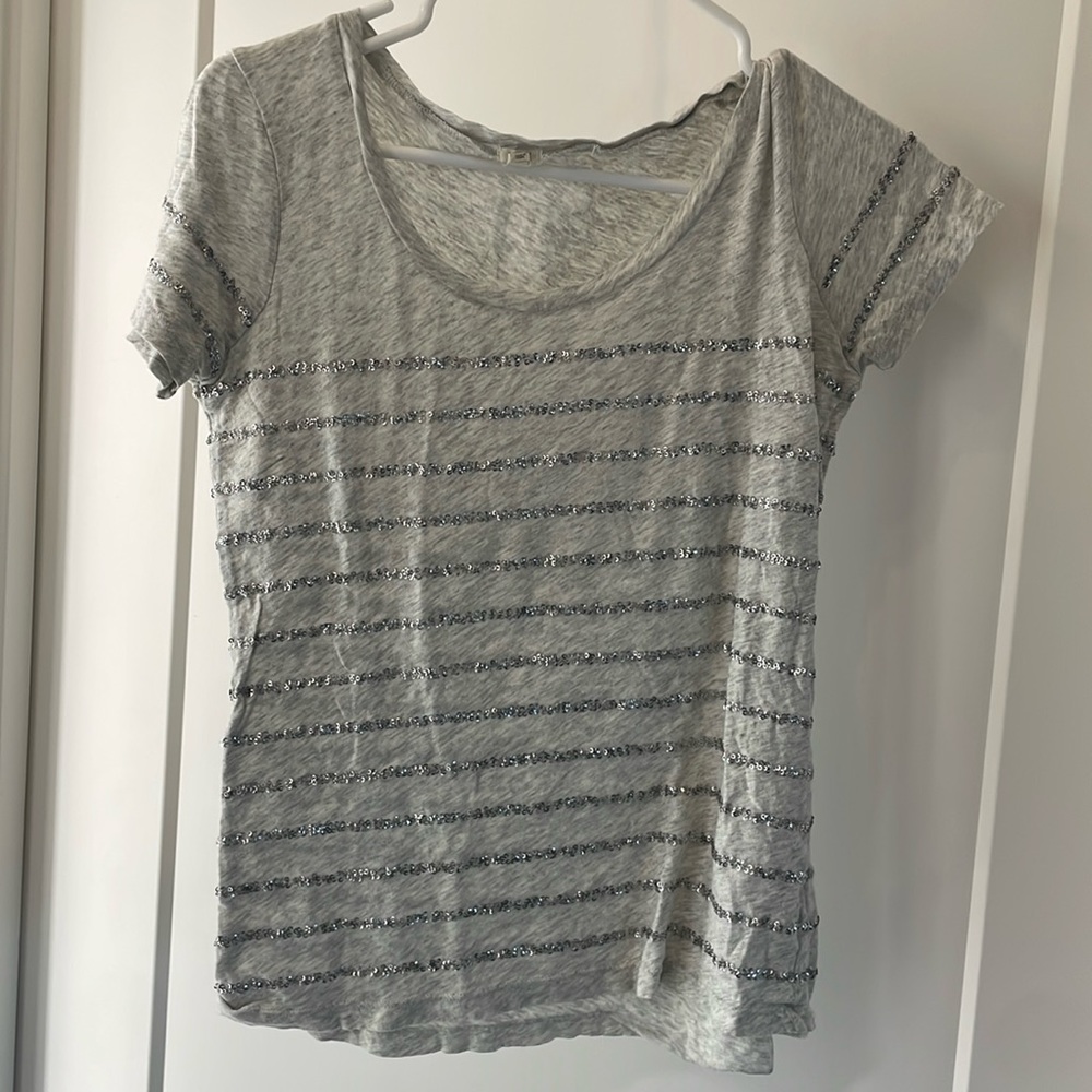 JCrew sequined favorite tee